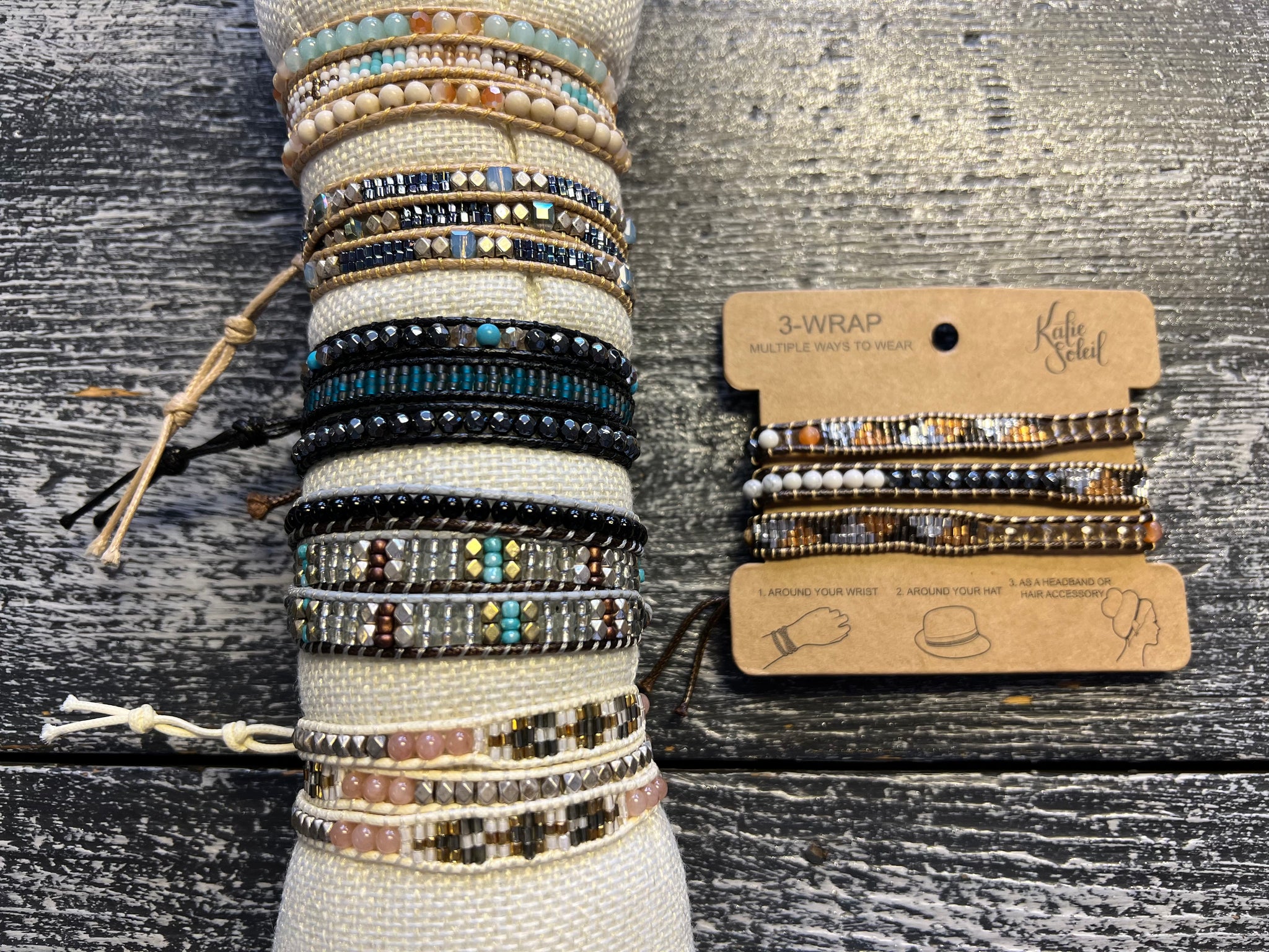 MultiBeaded Wrap Bracelets