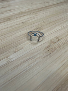 Silver Moon Ring