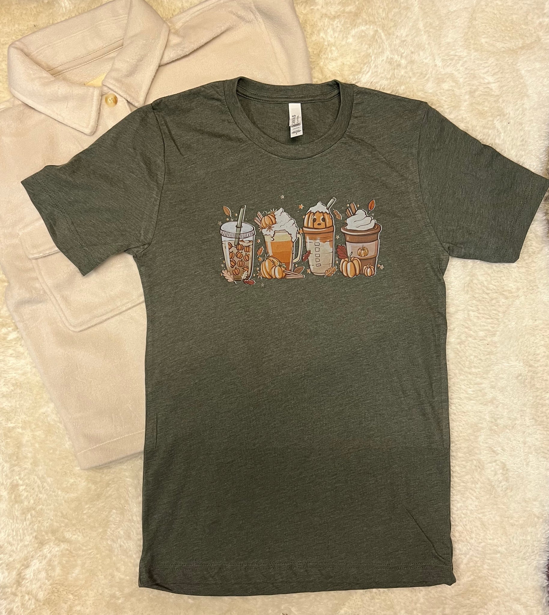 Fall Lattes Olive Tee