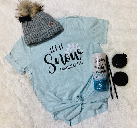 Let it Snow Softstyle Unisex Tee or Hoodie