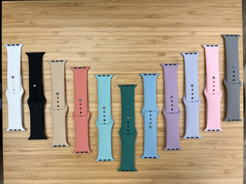 Solid Silicone Apple Watch Band