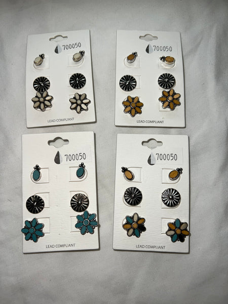 Western Flower Earring Pack