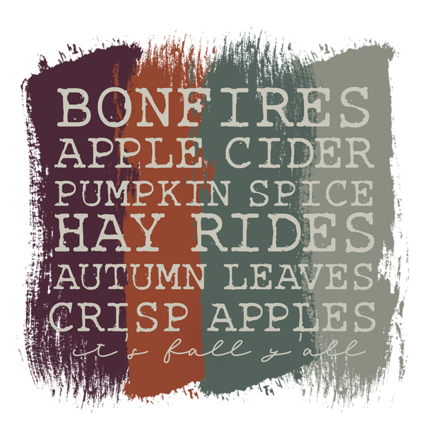 Bonfires & Hayrides Print