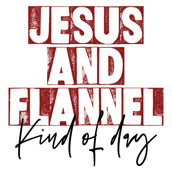 Jesus and Flannel Print