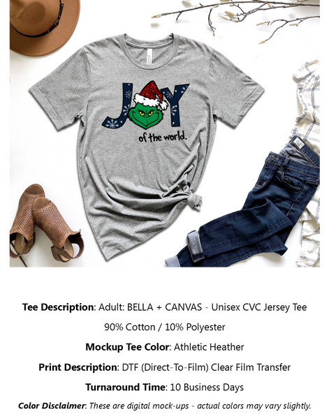 Joy Of The World Grinch T-Shirt Pack