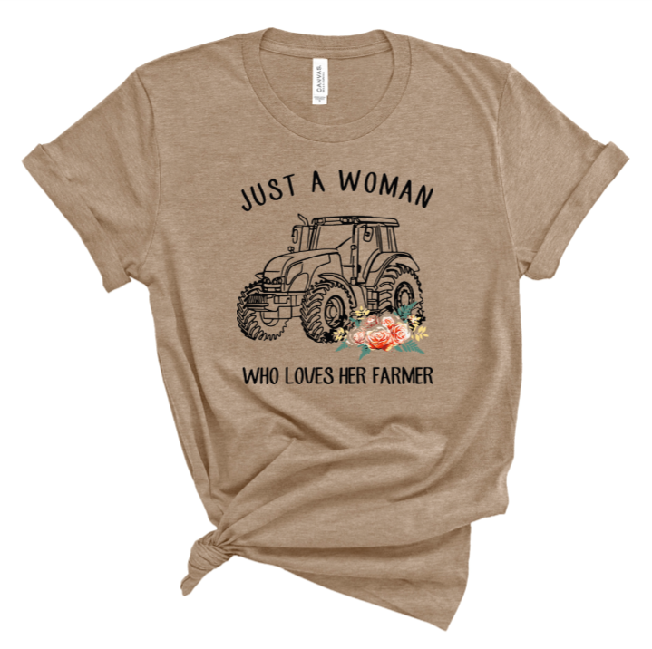 Just A Woman Who Loves Her Farmer Print