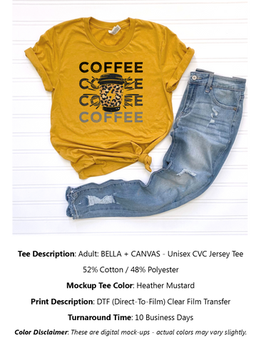 Leopard Coffee T-Shirt Pack