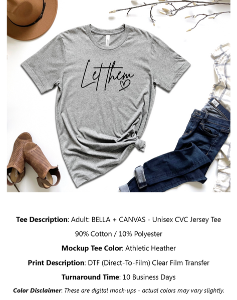 Let Them T-Shirt Pack