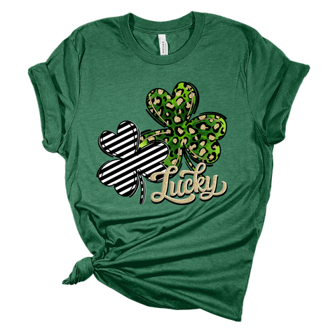 Lucky Pattern Shamrock Tee