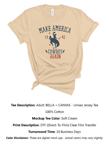 Make America Cowboy Again T-Shirt Pack