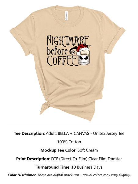 Nightmare Before Coffee T-Shirt Pack