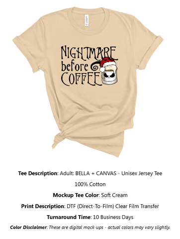Nightmare Before Coffee T-Shirt Pack