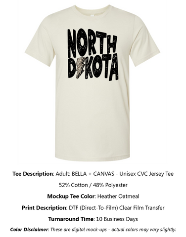North Dakota Lightning Bolt T-Shirt Pack