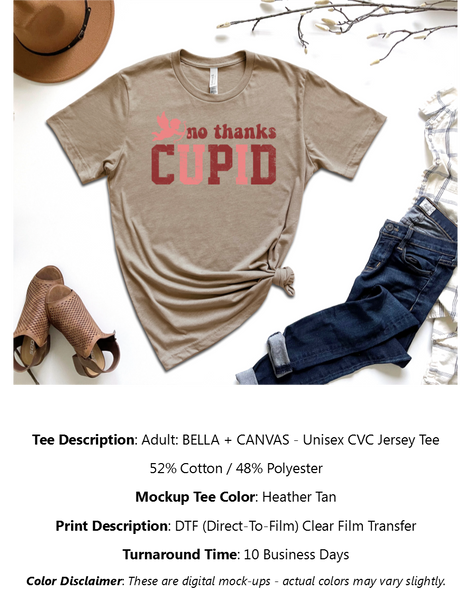 No Thanks Cupid T-Shirt Pack