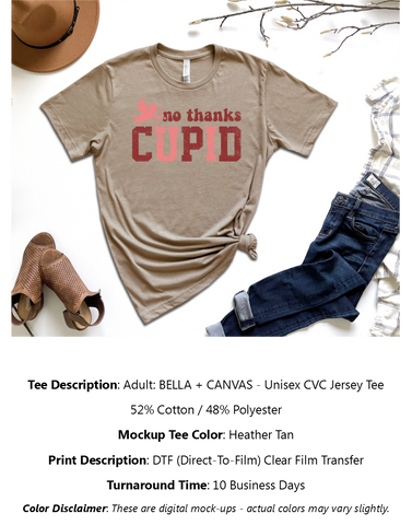 No Thanks Cupid T-Shirt Pack
