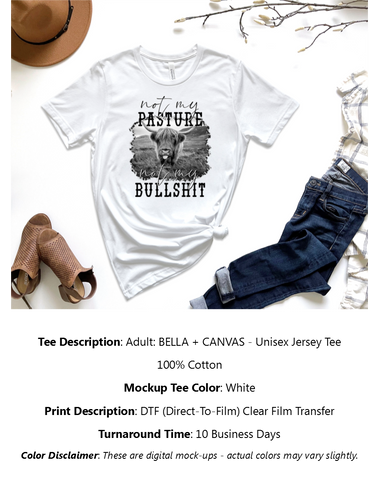 Not My Pasture T-Shirt Pack