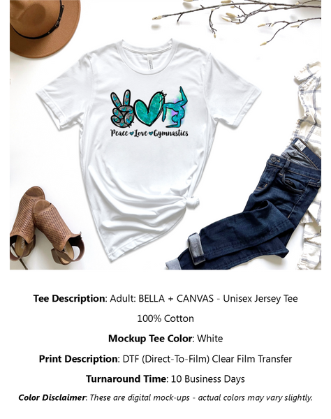 Peace Love Gymnastics T-Shirt Pack