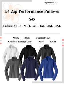 1/4 Zip Performance Pullover