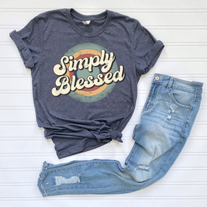 Simply Blessed Retro Print