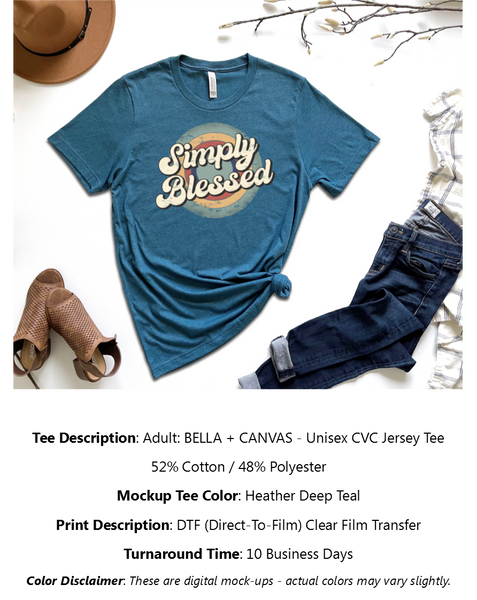 Simply Blessed Retro T-Shirt Pack