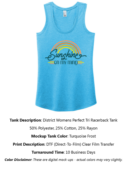 Sunshine On My Mind Tank Top Pack