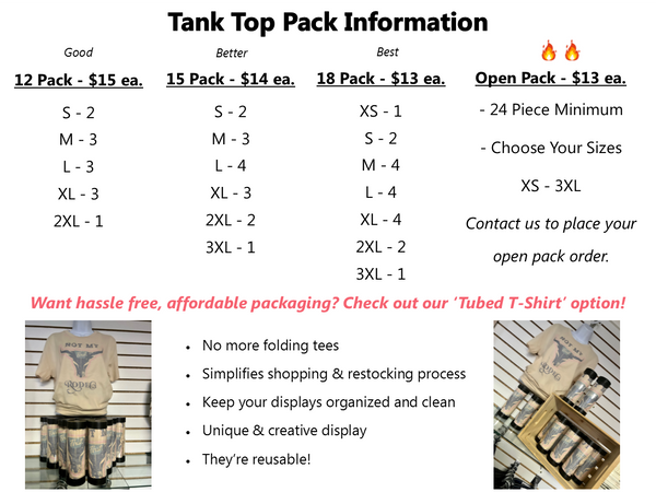Customizable Baseball Racerback Tank Top Pack