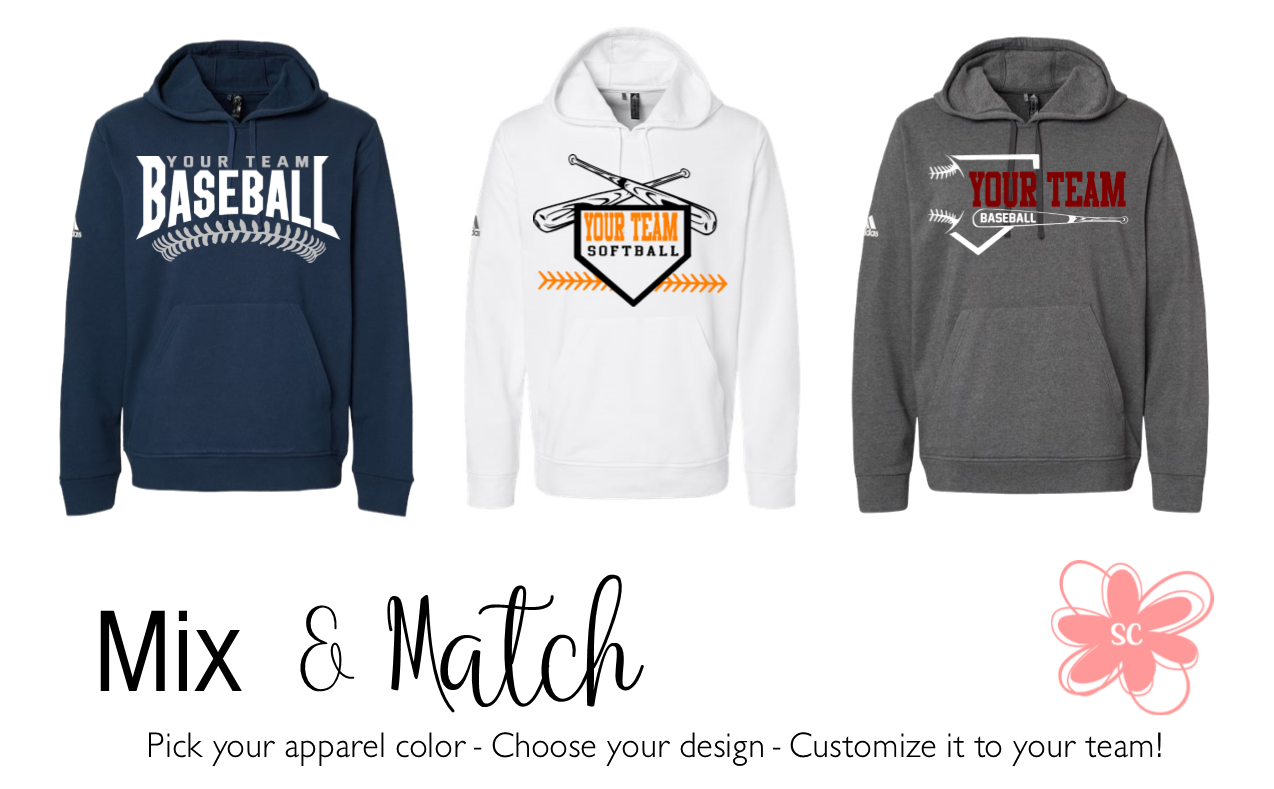 Customizable Team Baseball Adidas Hoodie