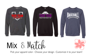 Customizable Team Baseball Crewneck