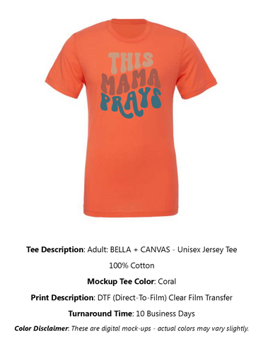 This Mama Prays T-Shirt Pack