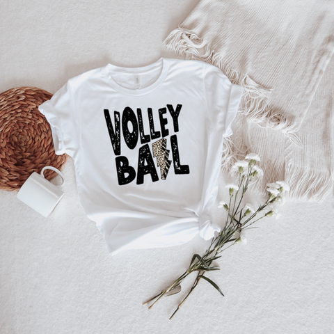 Volleyball Lightning Bolt Print