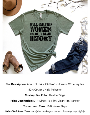 Well Behaved Women T-Shirt Pack